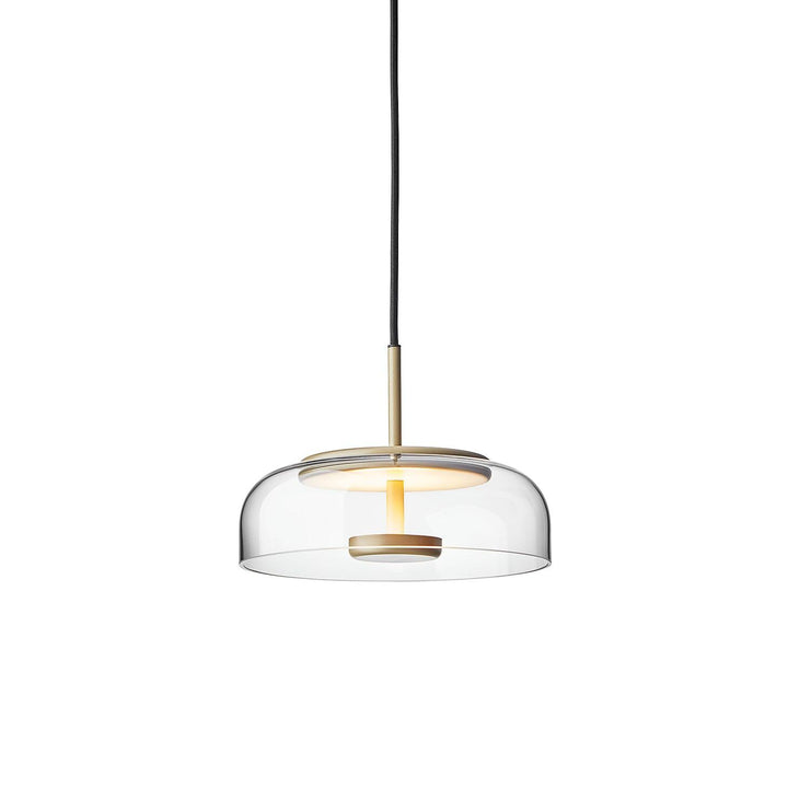 Modern Brass & Glass Pendant Light