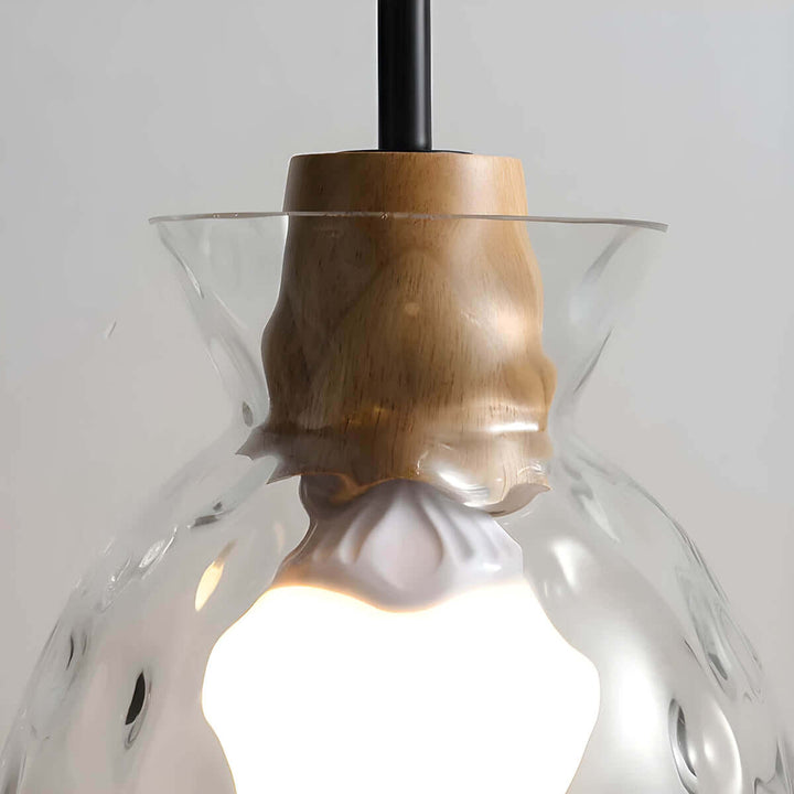 Modern Glass Chandelier for Dining Room, Entryway or Kitchen Lighting