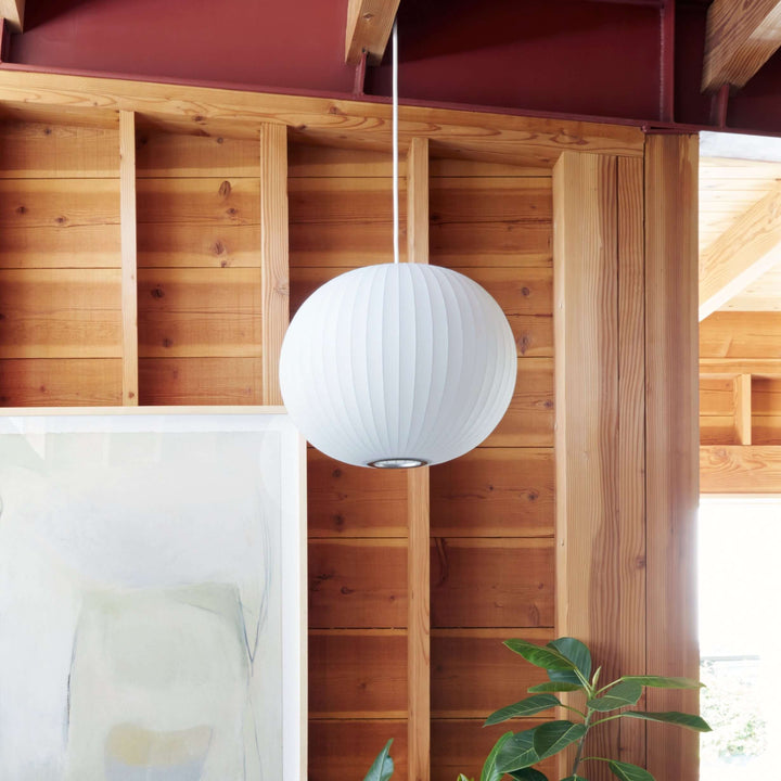 Nordic Style Pendant Lamp with Semi-Wood Finish