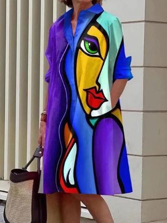 Women's A-Line Retro Dress