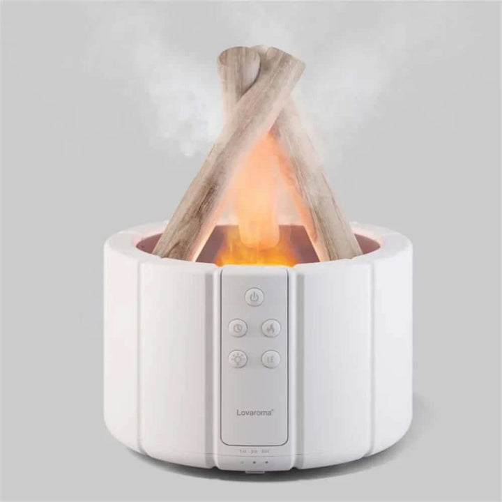 Ultrasonic Flame Humidifier Lamp