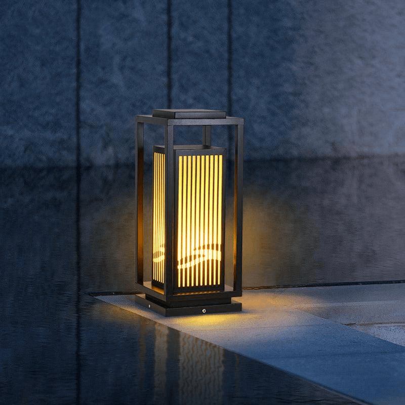 Solar LED Outdoor Post Light, Waterproof Garden Lamp