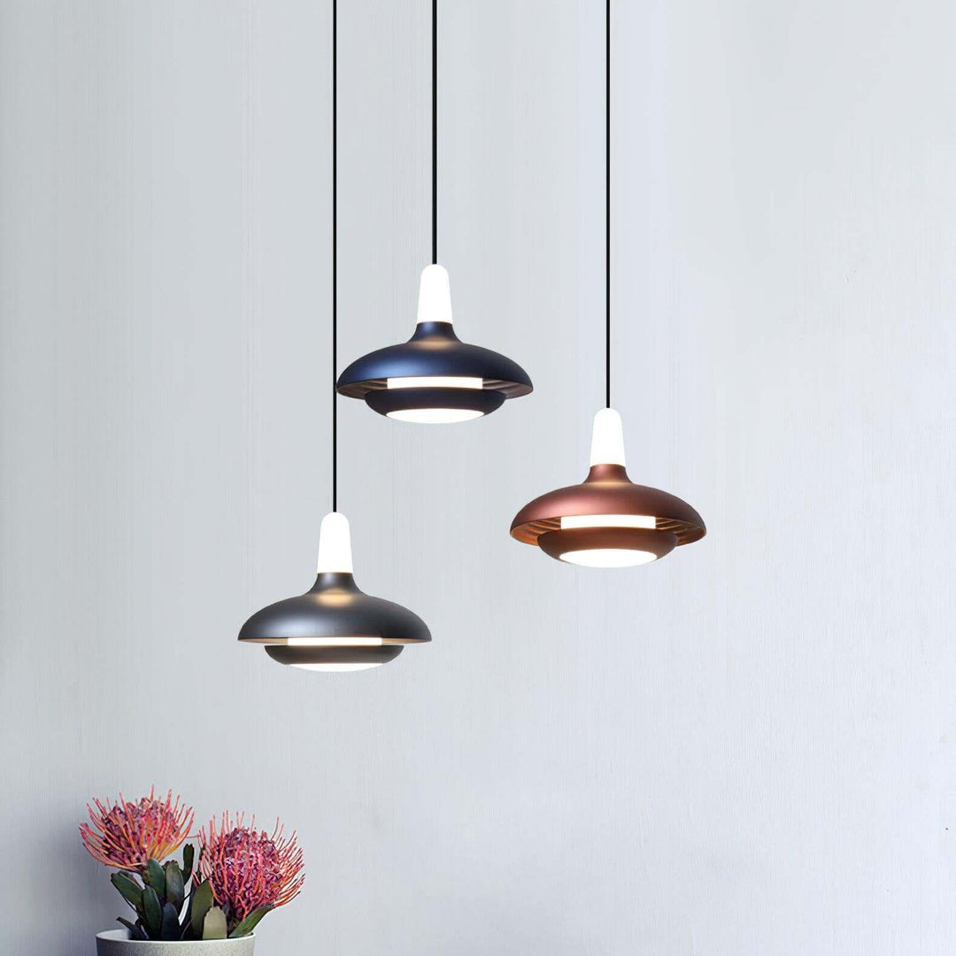 Modern LED Pendant Light, Dimmable, 18cm Diameter