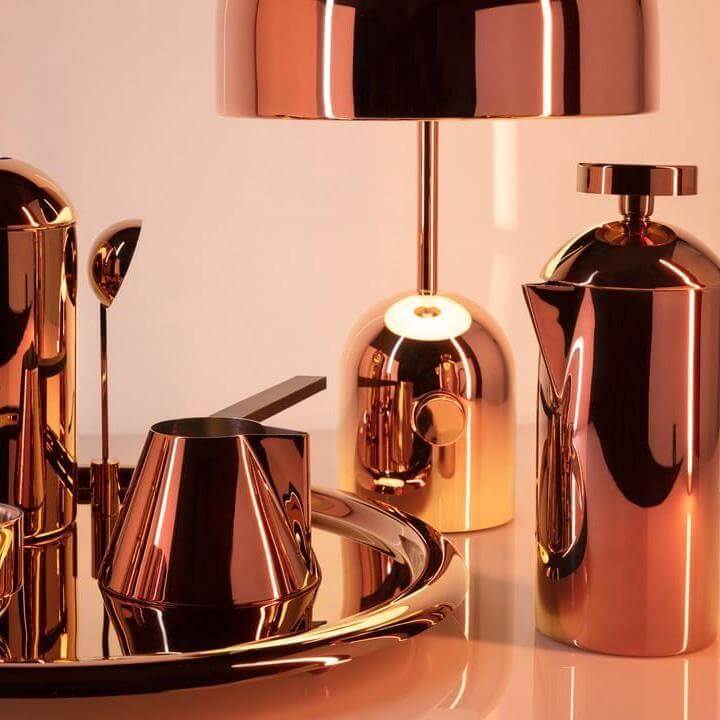 Modern Acrylic & Metal Bell Table Lamp