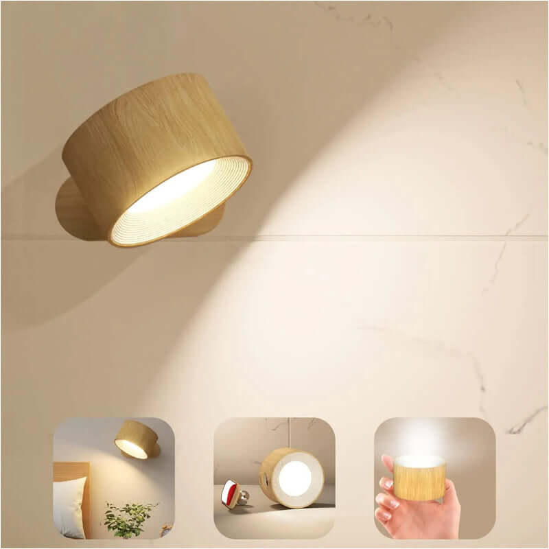 Rechargeable 360° LED Wall Light - 1+1 Free