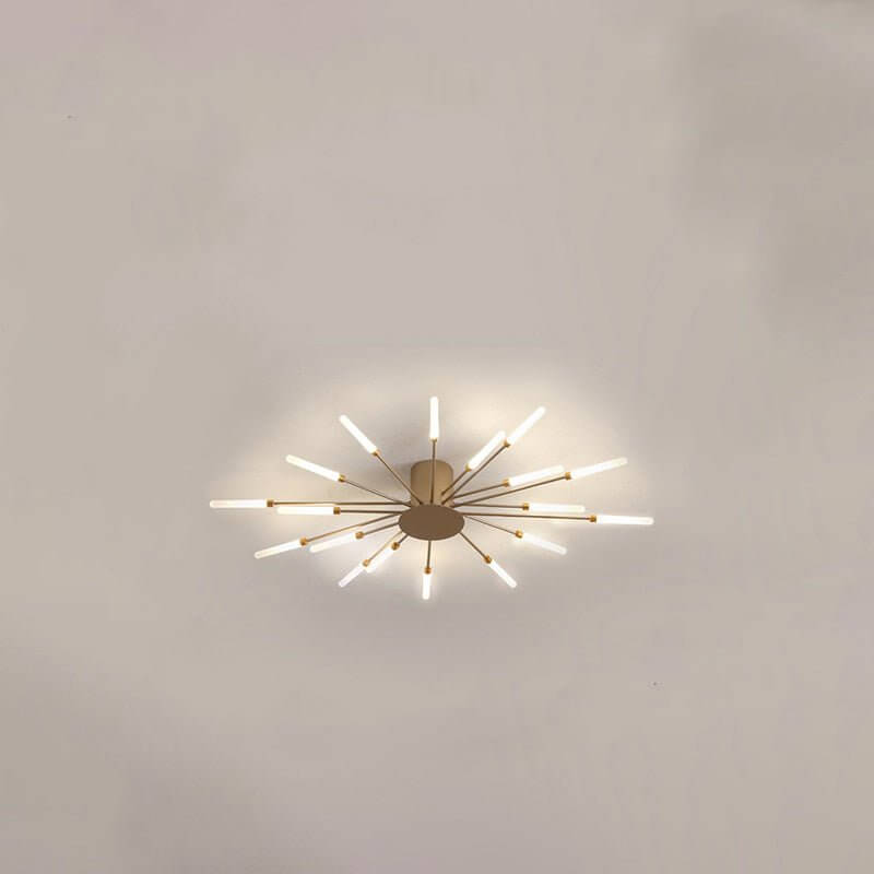 Modern Aluminum & Acrylic Chandelier