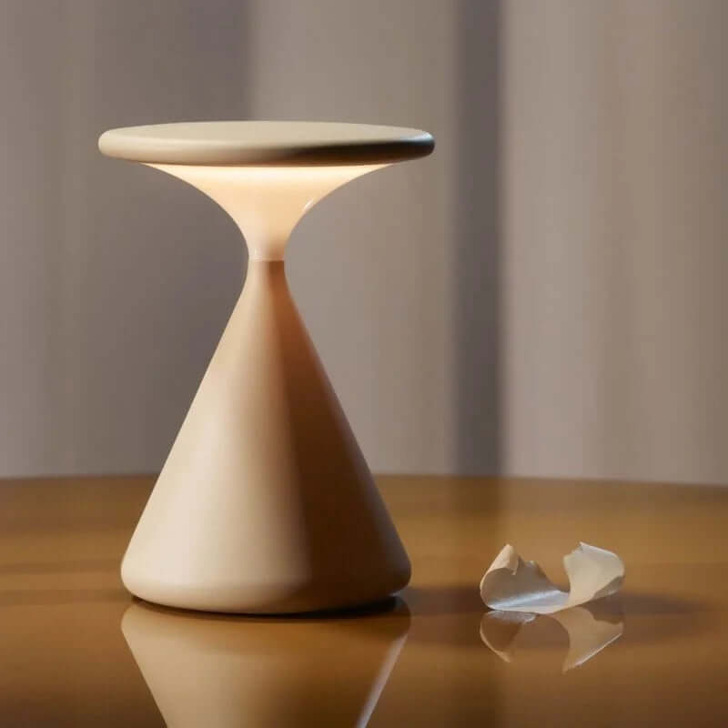 Cordless Hourglass Table Lamp