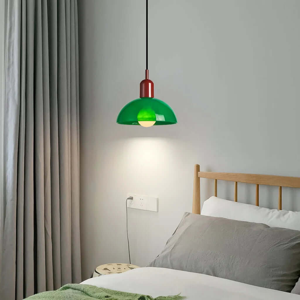 Colorful Glass Bowl Pendant Light
