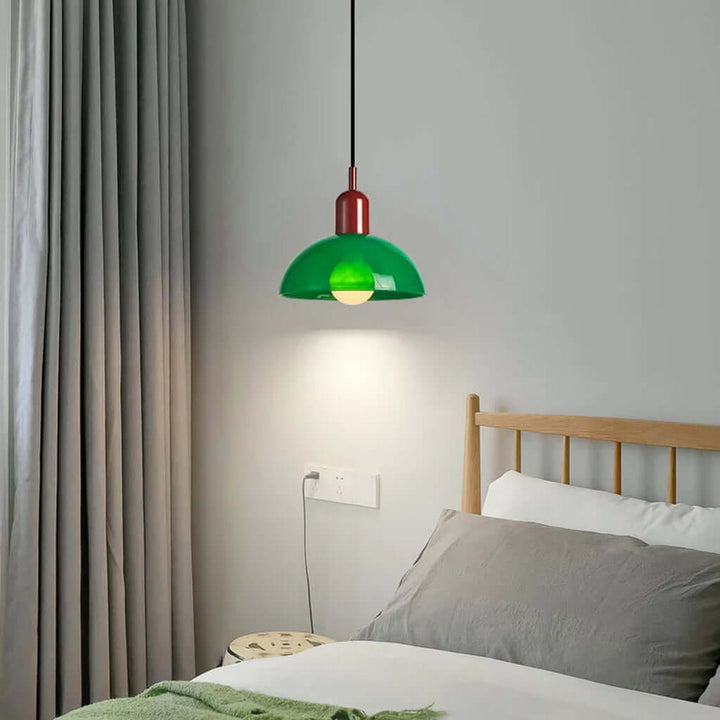 Colorful Glass Bowl Pendant Light