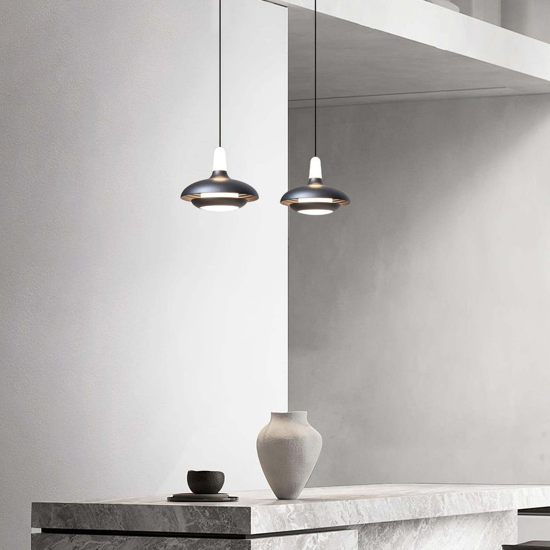 Modern LED Pendant Light, Dimmable, 18cm Diameter