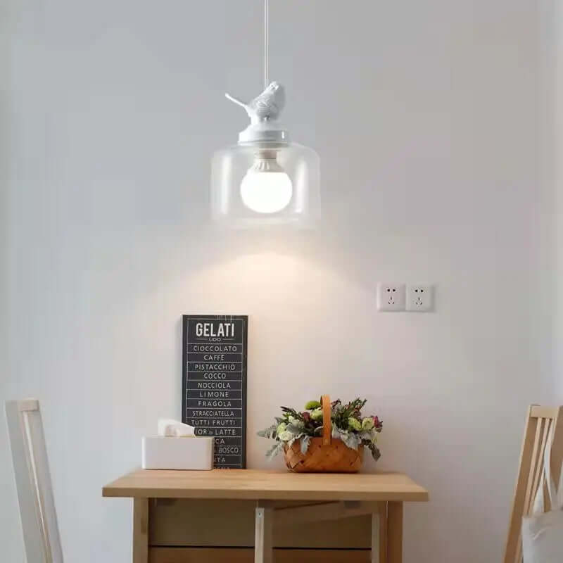 Decorative Bird Hanging Lamp with LED Bulbs