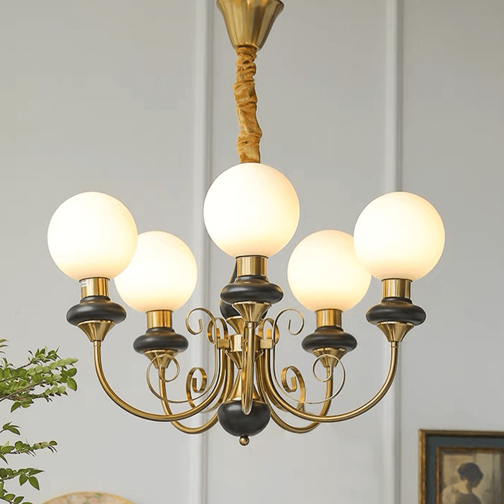 Elegant Green Onyx Chandelier | 3 & 5 Heads