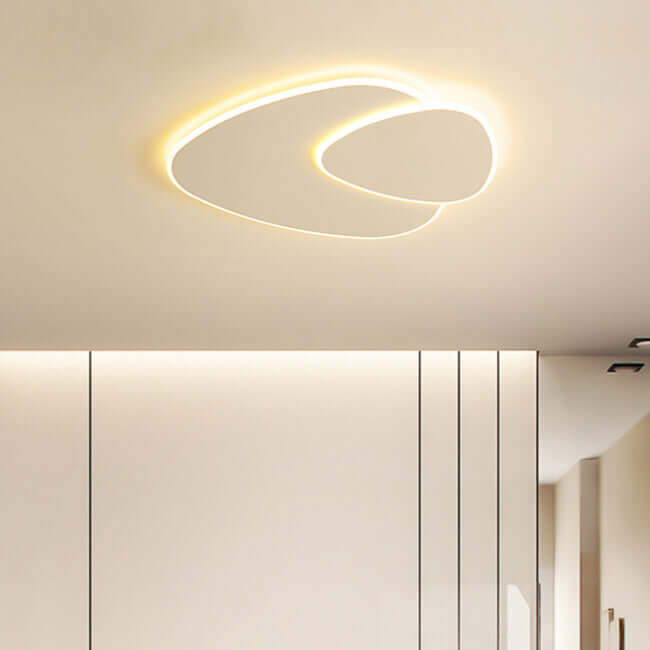 Modern LED Ceiling Light Fixture, Elliptical Design