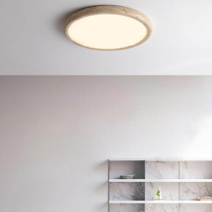 Natural Stone LED Ceiling Lamp 38cm