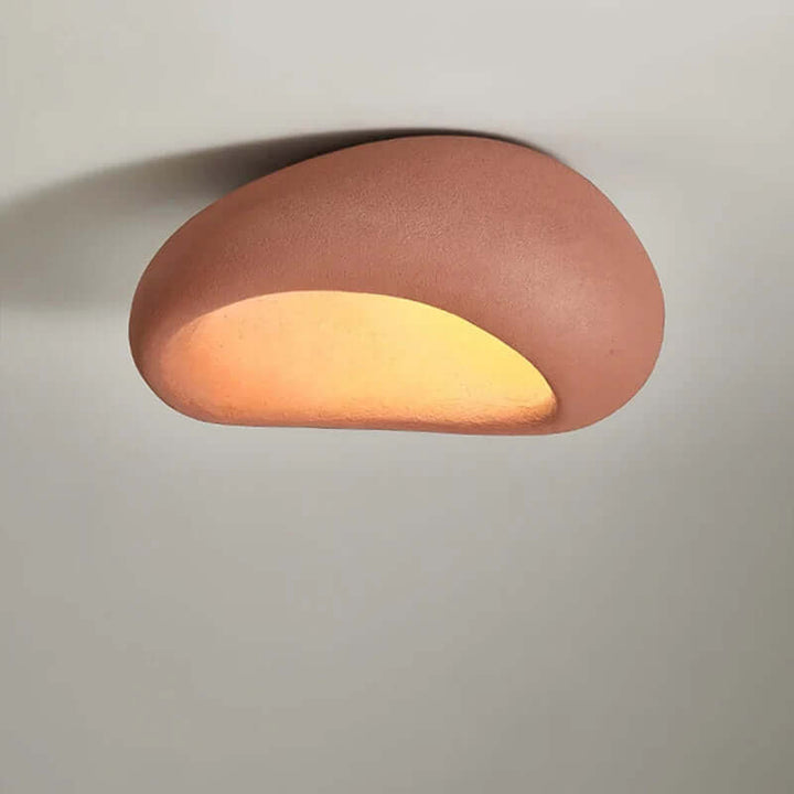 Wabi-Sabi Style Resin Ceiling Light Fixture