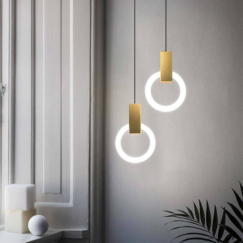 Modern Acrylic Ring LED Pendant Light