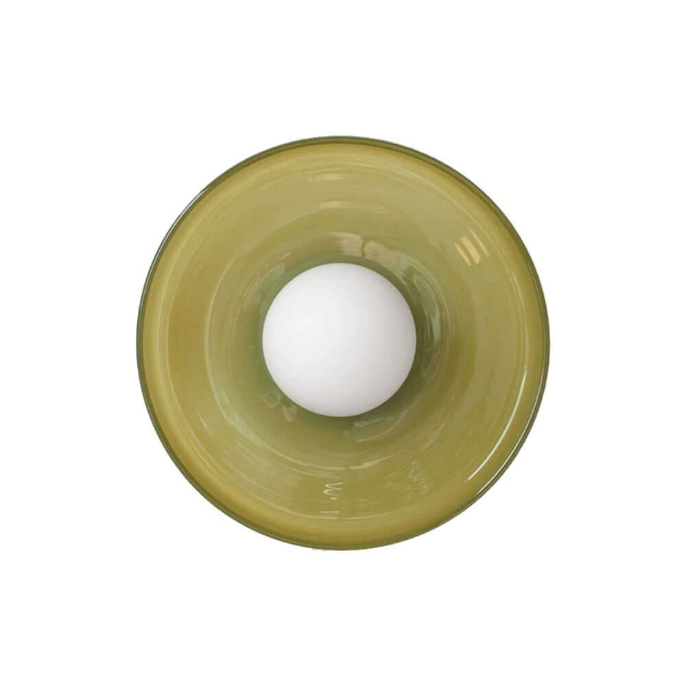 Modern Round Glass Ceiling Light Fixture
