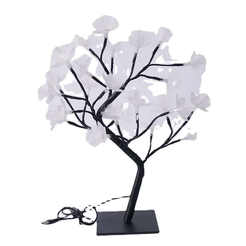 LED Birch Tree Light with Rose Flowers - 45cm