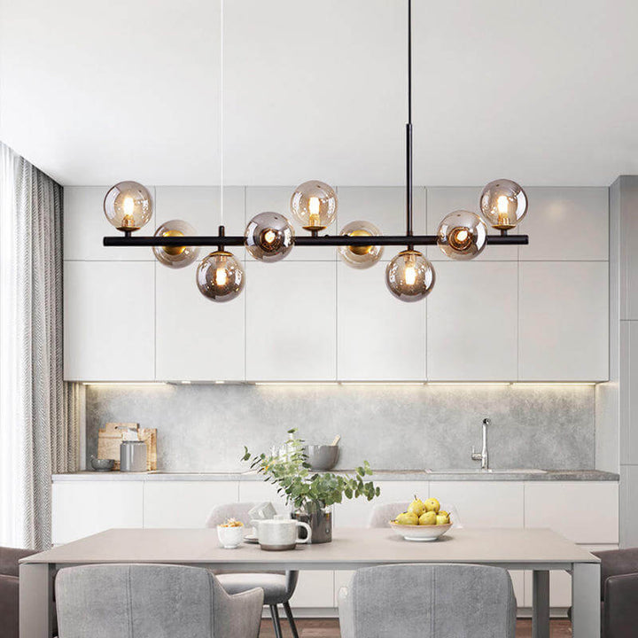 Elegant Glass & Iron Pendant Light
