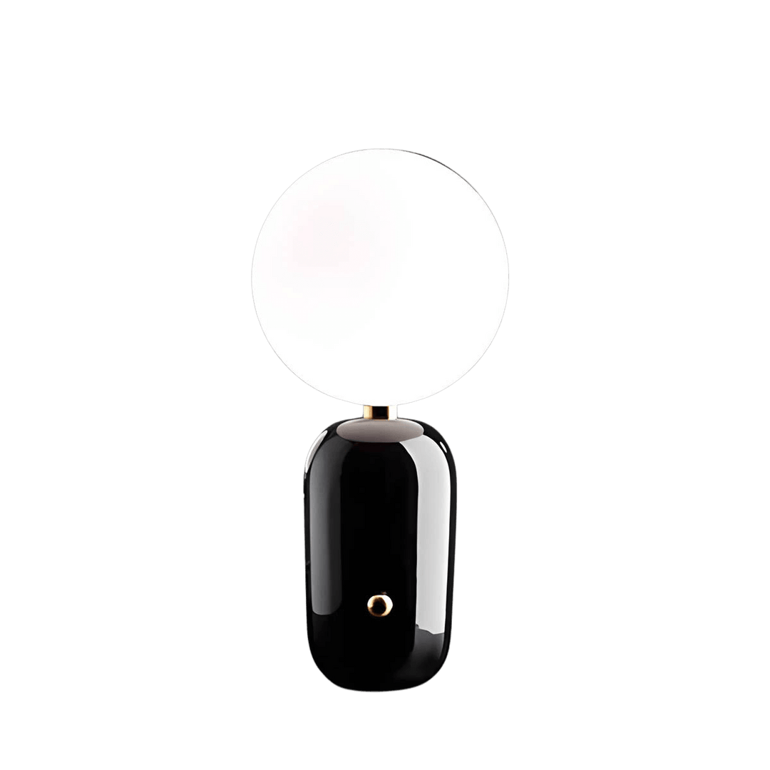 Elegant Metal & Glass Table Lamp with G9 Bulb - Gold, Black, White