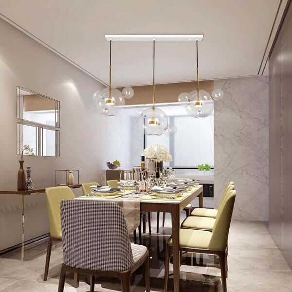Modern Glass Sphere Pendant Light