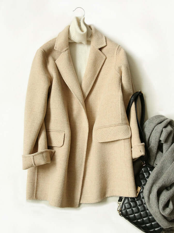 Women's Checked Winter Coat