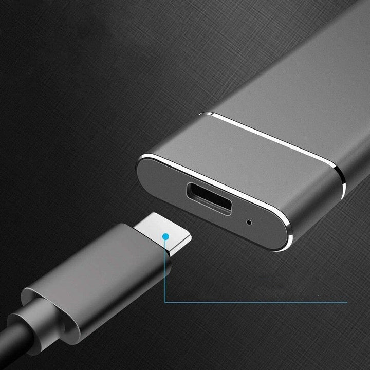 8TB Portable SSD External Hard Drive with USB 3.1, lightweight, compact design, ideal for fast data transfers and storage.