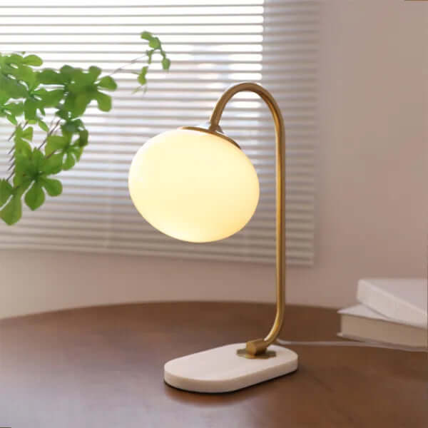 Modern Glass Globe Table Lamp