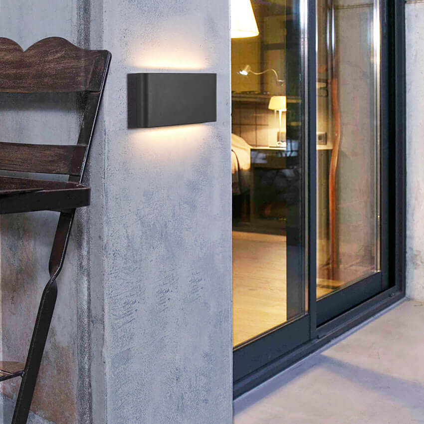 Modern LED Outdoor Wall Sconce Up Down Light Fixture