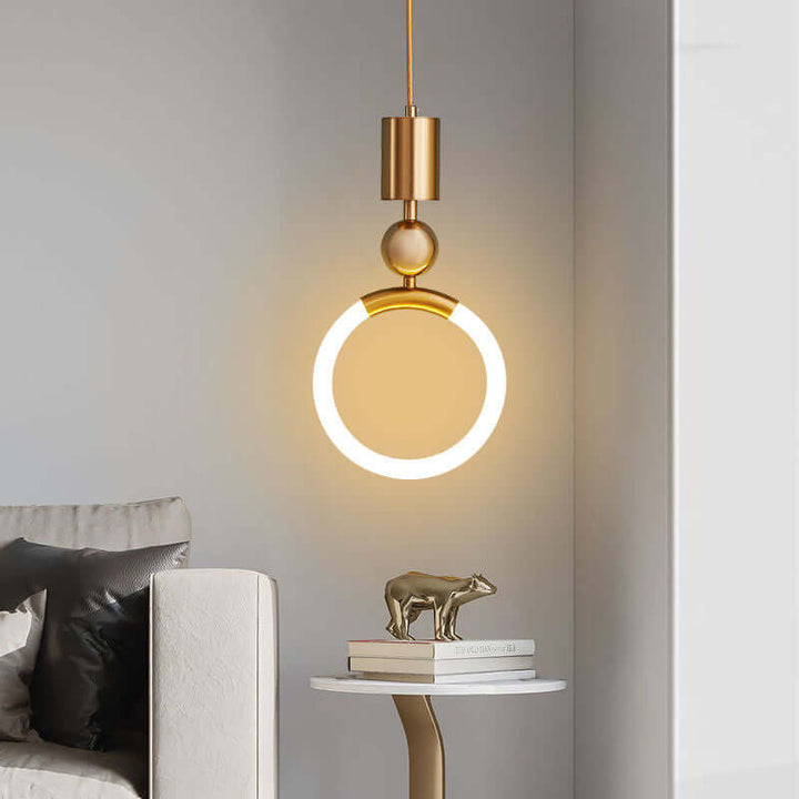 Modern LED Pendant Light Fixture for Minimalist Home Decor