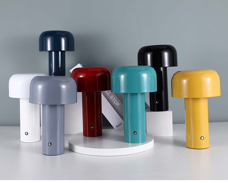Cordless Mushroom Lamp with 3 Dimming Modes
