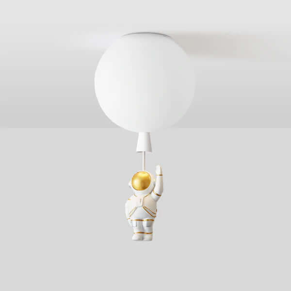 Modern Moon Astronaut LED Ceiling Light