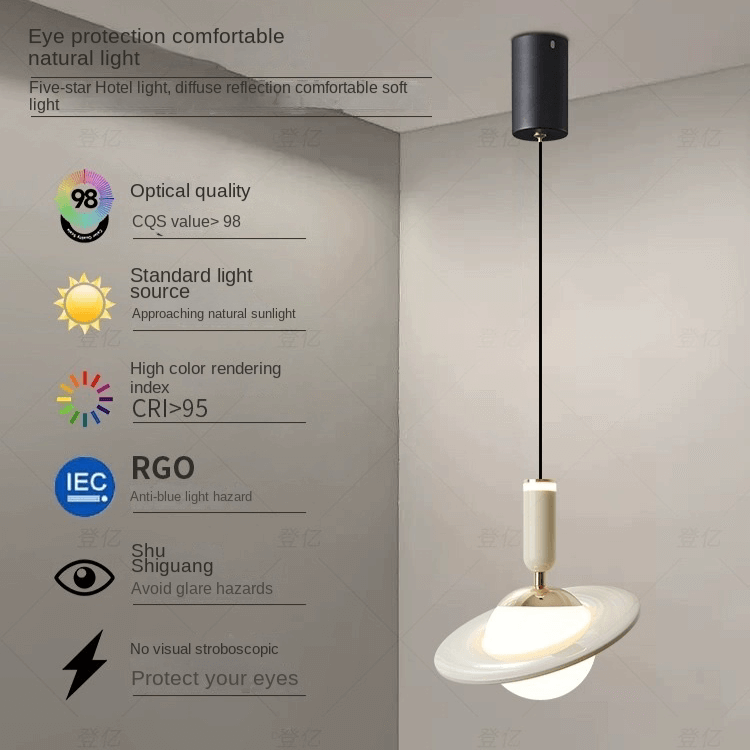 Modern Ring Pendant Light Chandelier, Adjustable, LED