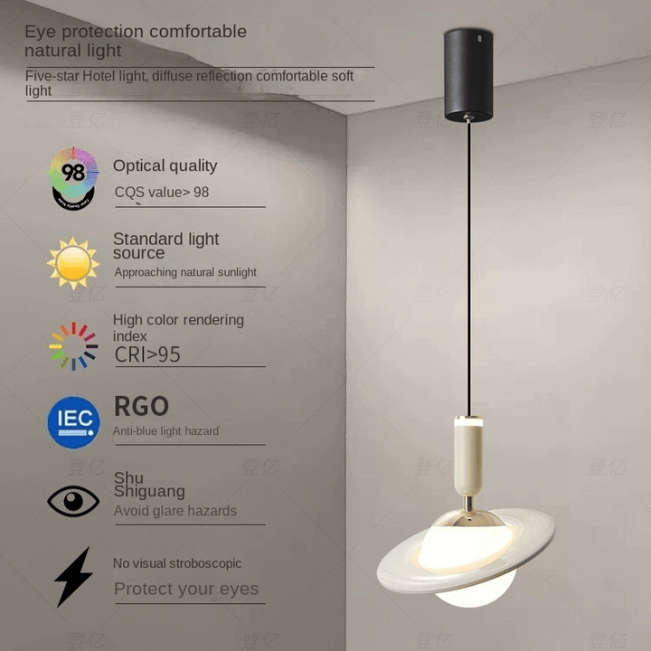 Modern Ring Pendant Light Chandelier, Adjustable, LED