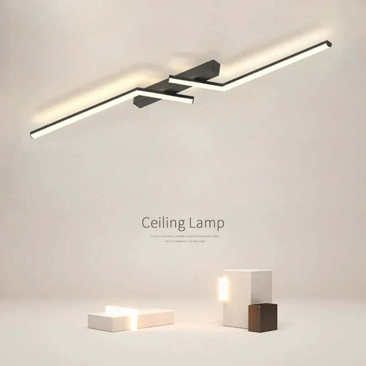 Modern LED Ceiling Light with Line Design
