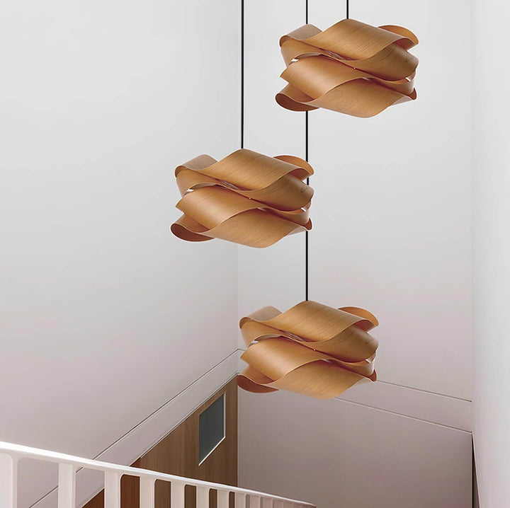 Handcrafted Wood Pendant Light