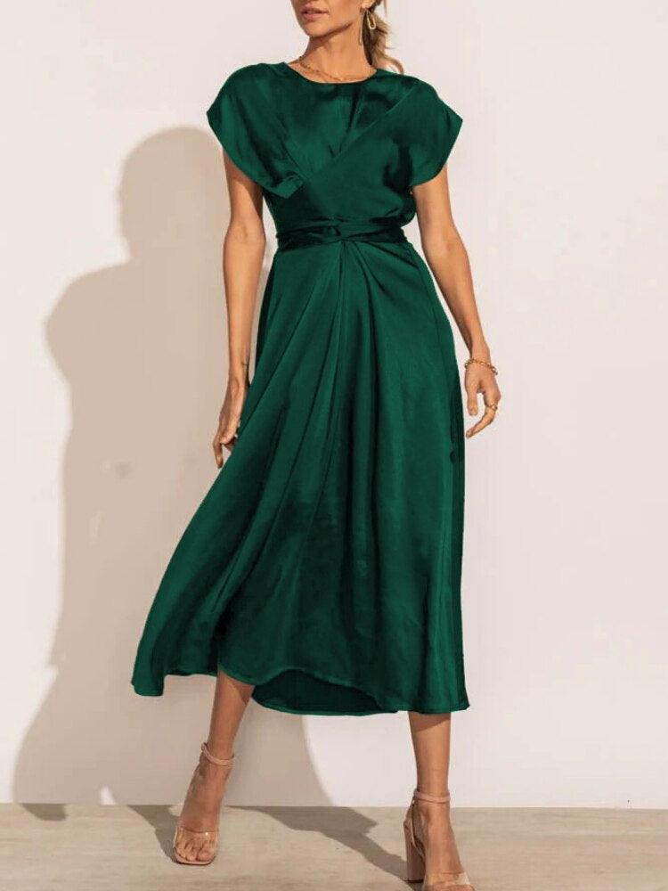 Embroidered Midi Dress for Women