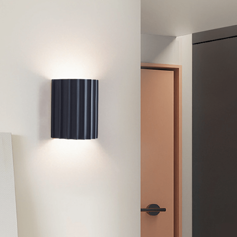 Modern Semi-Circular Resin Wall Sconce