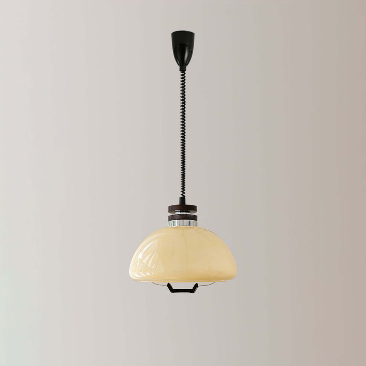 Modern Beige Pudding Pendant Light 40cm