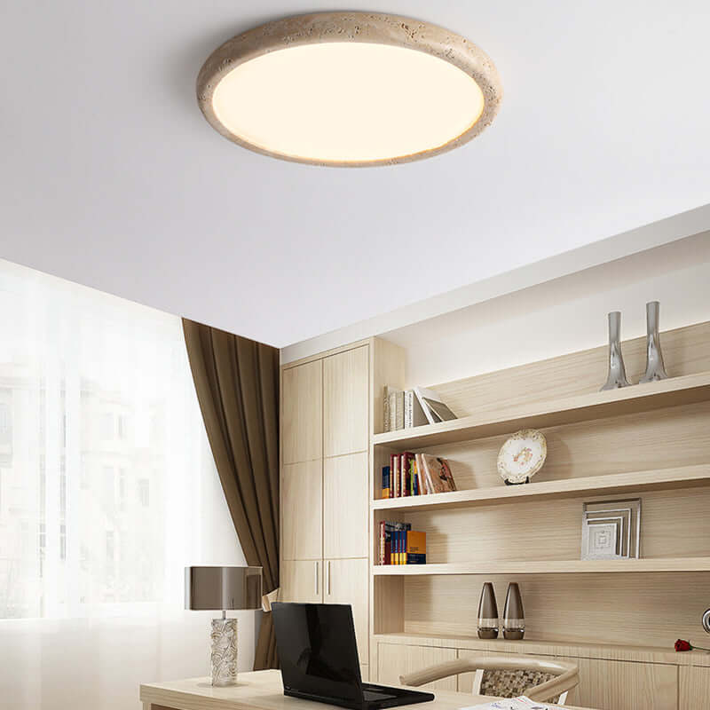 Natural Stone LED Ceiling Lamp 38cm