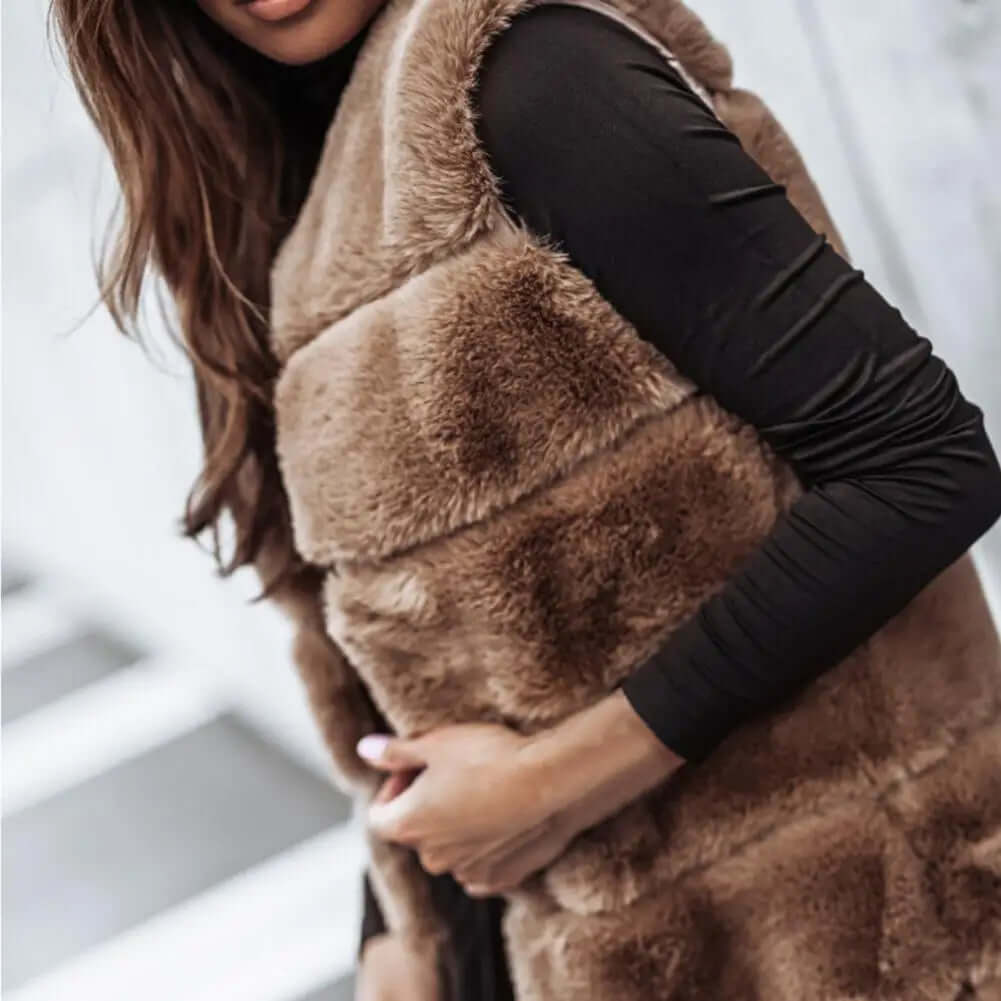 Vest - Women's Sleeveless Open Longline Gilet