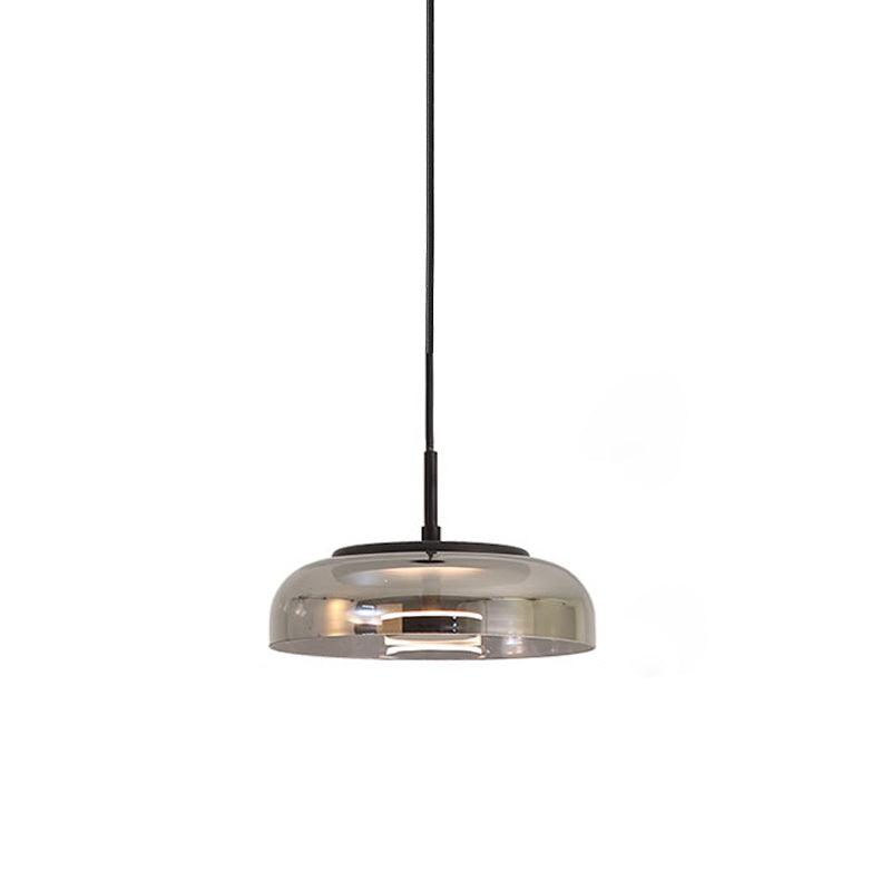 Modern Brass & Glass Pendant Light