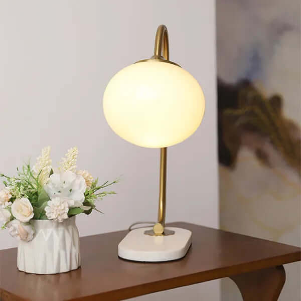 Modern Glass Globe Table Lamp