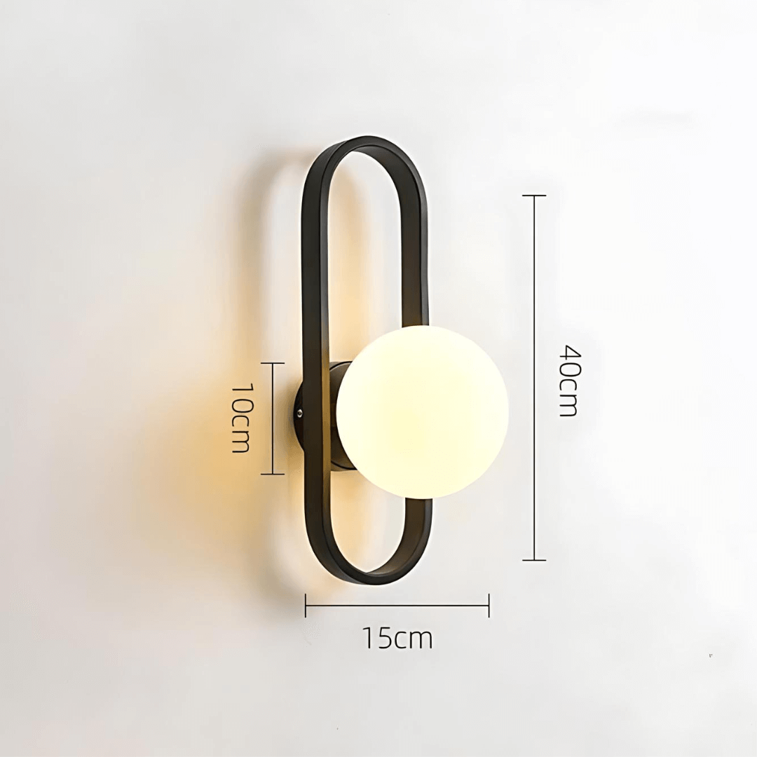 Modern Glass LED Wall Sconce Light Fixture