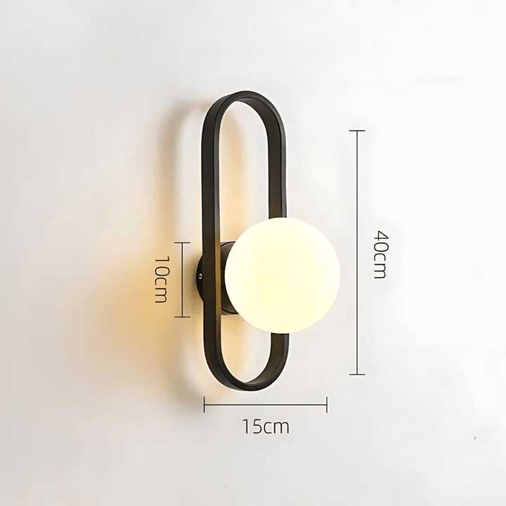 Modern Glass LED Wall Sconce Light Fixture