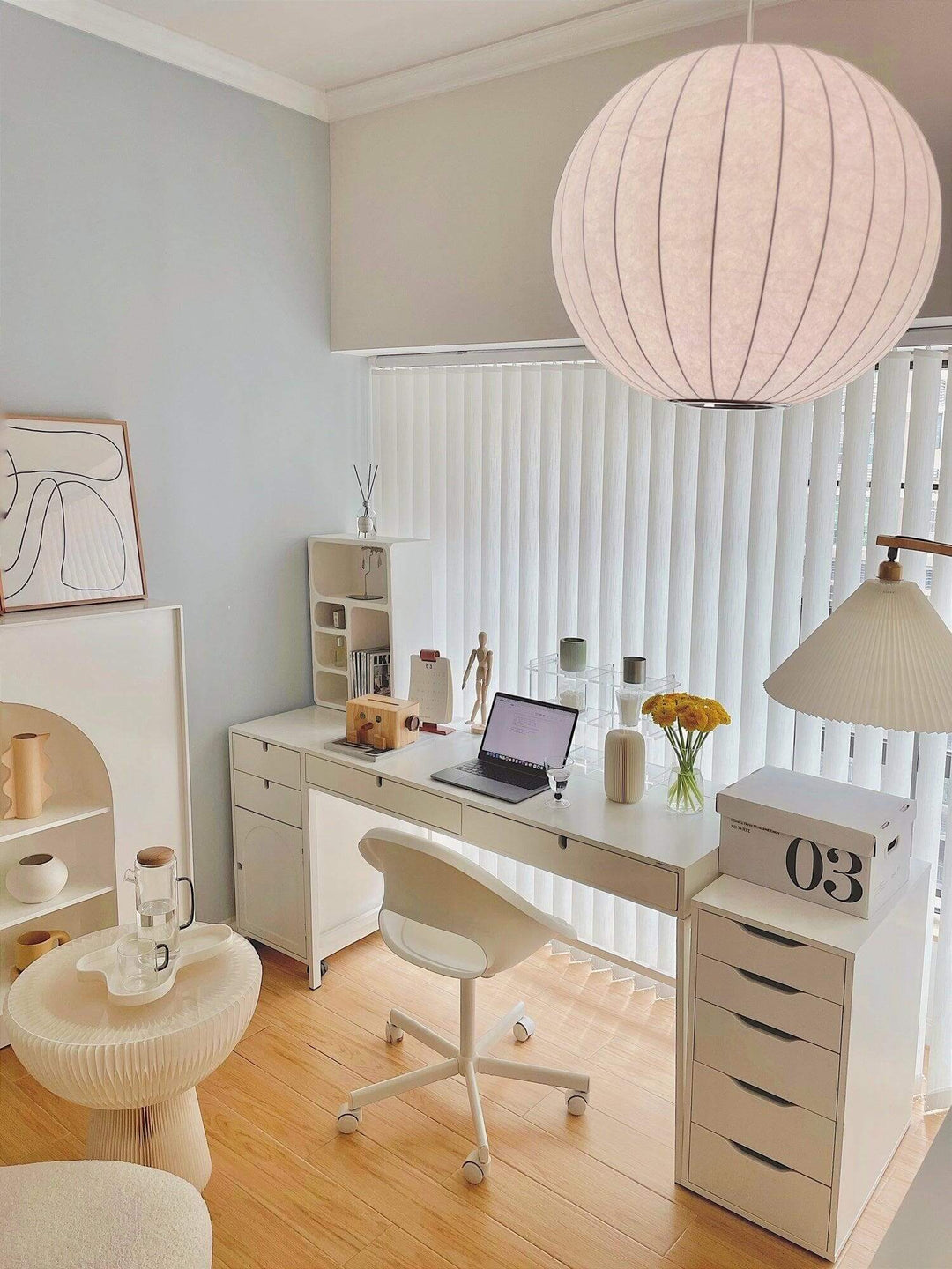 Nordic Style Pendant Lamp with Semi-Wood Finish