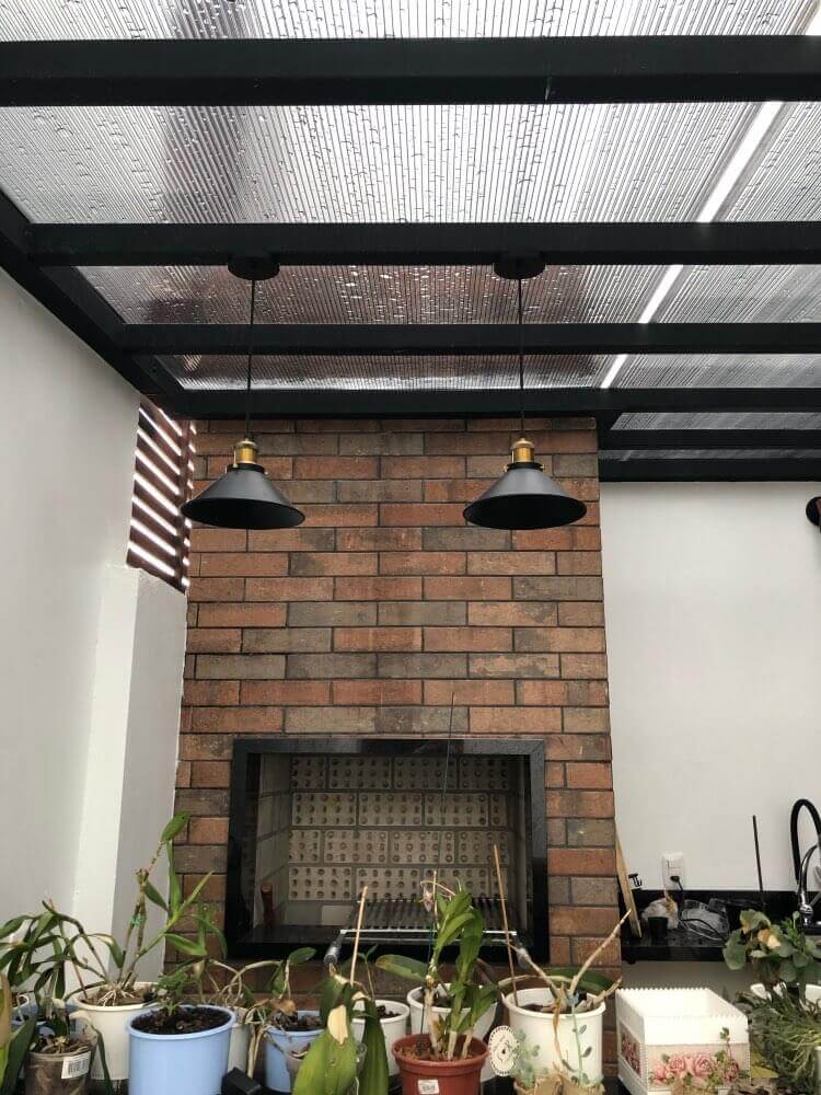 Vintage Brass Cone Pendant Light