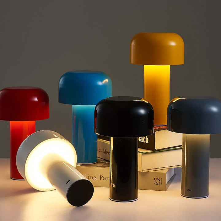 Cordless Mushroom Lamp with 3 Dimming Modes