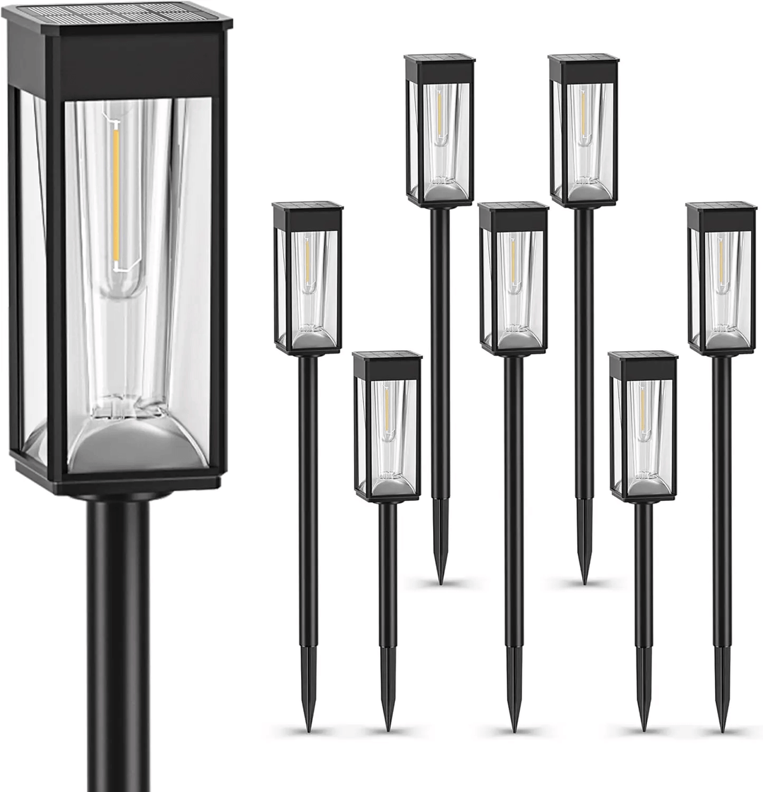 Solar Garden Lantern Outdoor LED Light with Stake