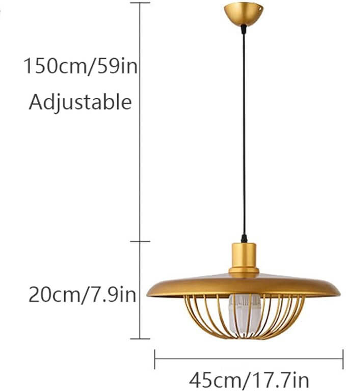 Rustic Wood-Look Pendant Light Fixture